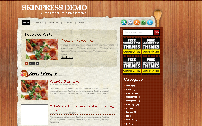 Recipy WordPress Themes